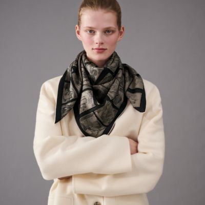 Habascule single earring - Black | Hermès USA